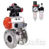 Кран шаровой DN.ru BV3232P(2pc) -FP-F-ISO-H Ду300 Ру16, фланцевый, полнопроходной, двухсоставной, ко