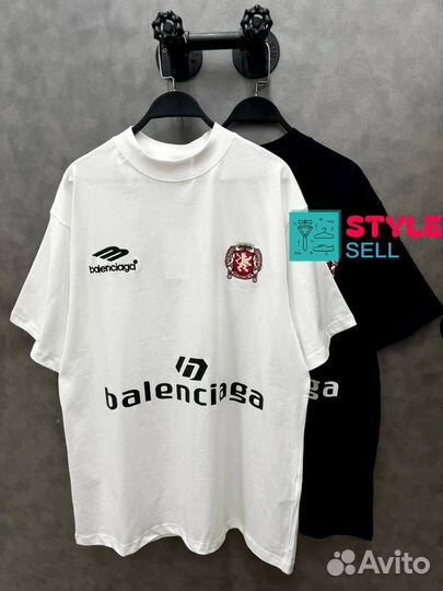 Balenciaga футболка оверсайз soccer (унисекс)