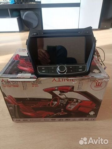 Штатная магнитола на Hyundai santa fe 3