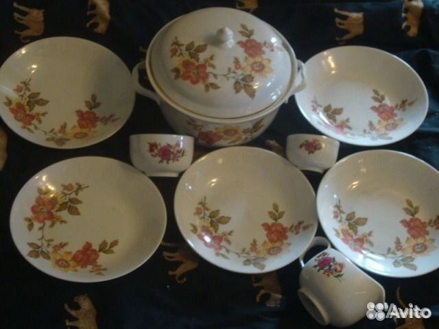 Чехословакия-70-х* Сервиз столовый- остатки