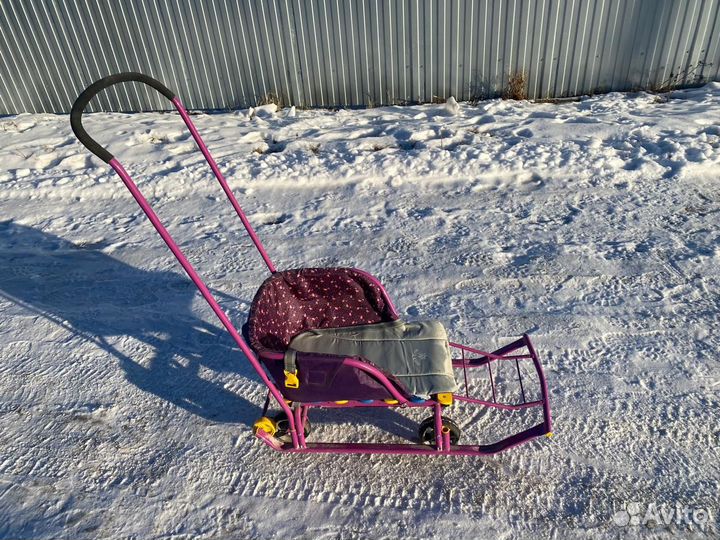 Детские санки коляска