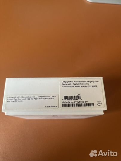 Наушники apple airpods 1