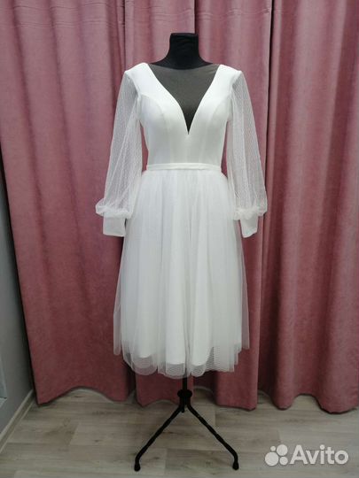 Новые короткие свадебные платья