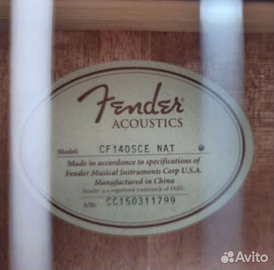 Fender CF-140SCE