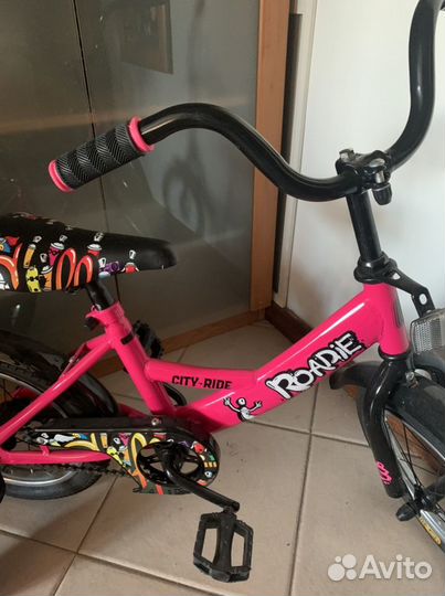 Велосипед детский 14 city ride roady розовый