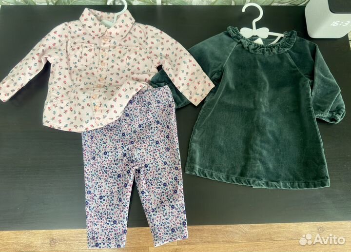 Пакет фирменных вещей mothercare на девочку 56-68р