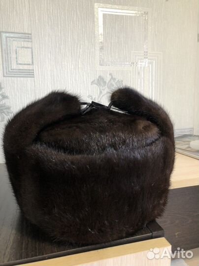Норковая шапка мужская