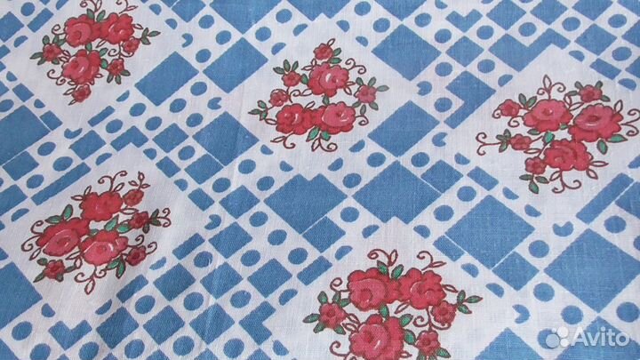 Отрезы. 4 винтажных отреза.Ситец натуральный.СССР