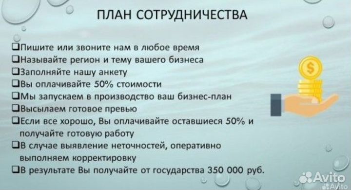 Бизнес план для соцконтракта