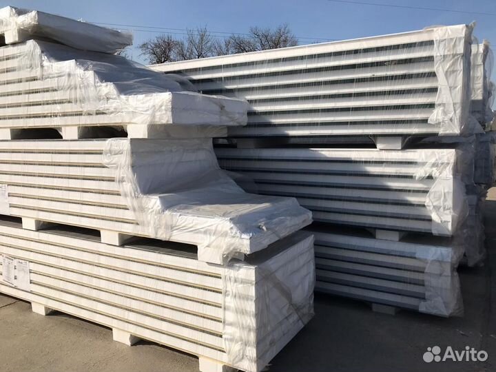 Трехслойные сэндвич-панели 100 мм