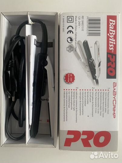 Щипцы-гофре BaByliss PRO BabyCrimp 15х60 мм