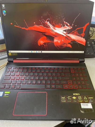 Игровой ноутбук acer nitro 5 AN515-57/i5-9300H/GTX