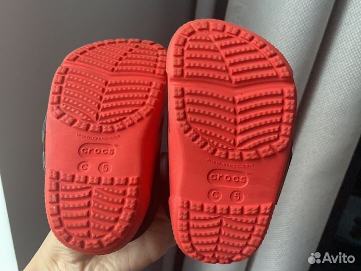 Детские сандали-сабо crocs c5 тачки 20-21 р-р
