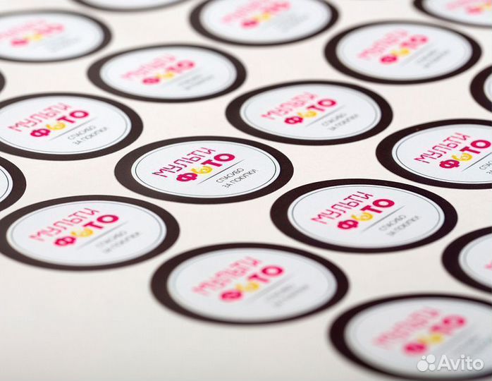Изготовление наклеек цветная печать