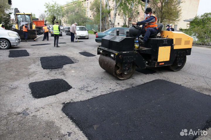 Асфальтирование, укладка асфальта