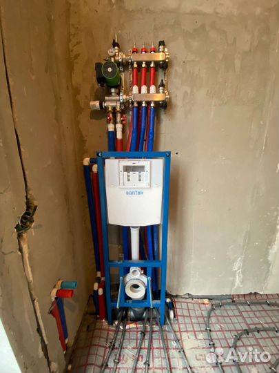 Отопление в частном доме, теплый пол, проф монтаж