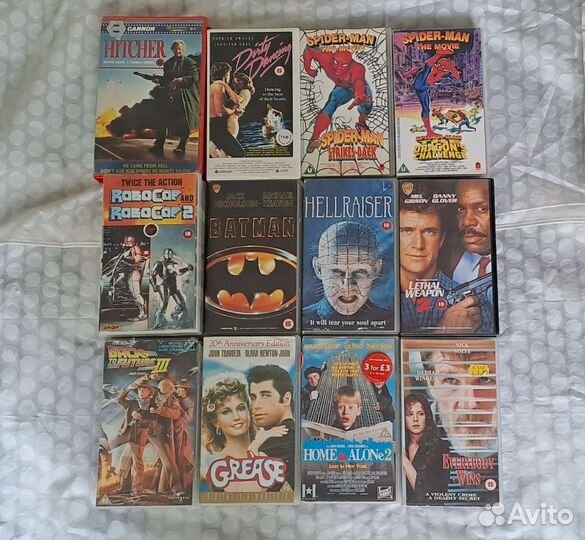 VHS кассеты фирменные UK Germany винтаж