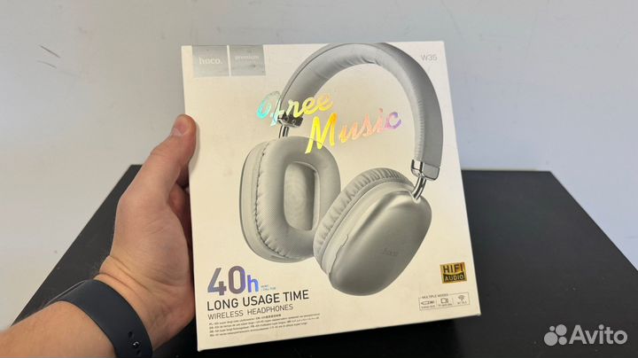 Беспроводные накладные наушники hoco W35