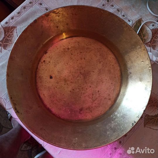 Латунный таз для варенья