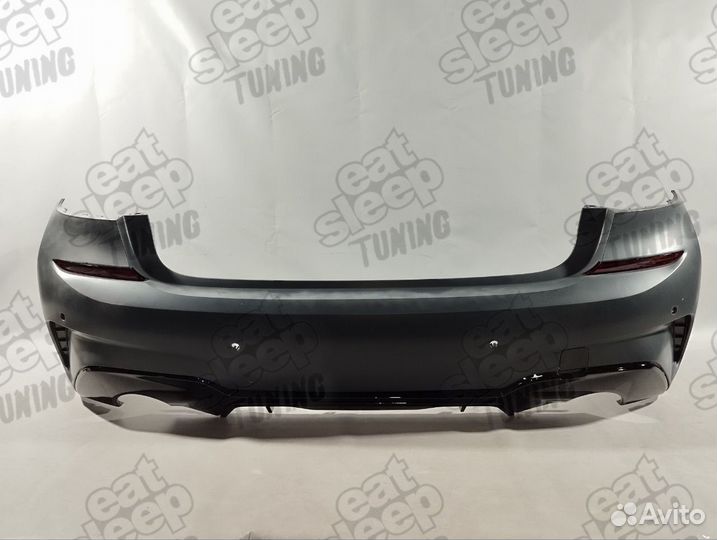 Задний бампер М пакет (M-Tech) BMW 3 серия G20