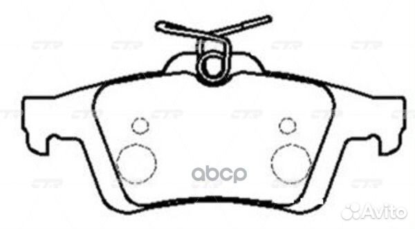 Ckmz-13 Колодки тормозные дисковые зад GK