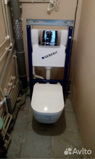 Ремонт инсталляций / Ремонт подвесного унитаза