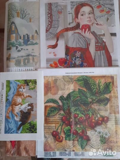 Наборы и рисунки (крест, бисер)