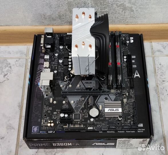 Комплект i5 9600kf, asus b360m-a, 16gb ddr4