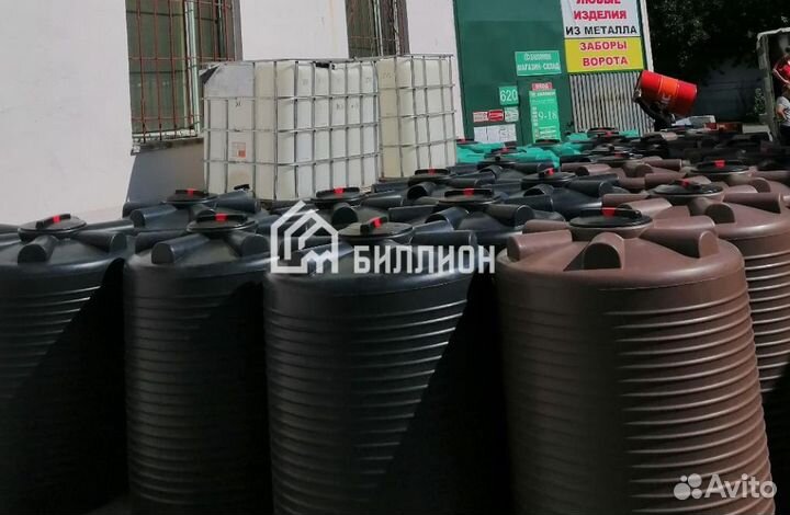 Бочка 750 л. новая черная