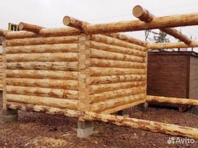 Сруб бани 3х4+3