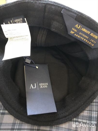 Кепка мужская, шерсть, оригинал Armani