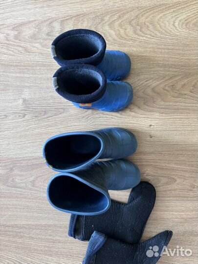 Резиновые сапоги Nordman 22-23 и Lemigo 26-27