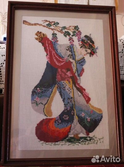 Оформленные картины вышитые крестом