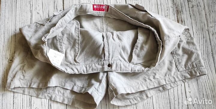 Льняные шорты женские 46