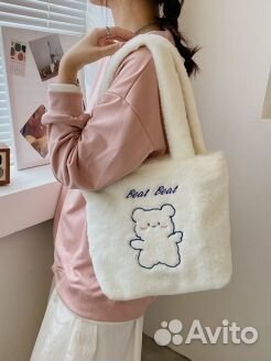 Шоппер плюшевый новый