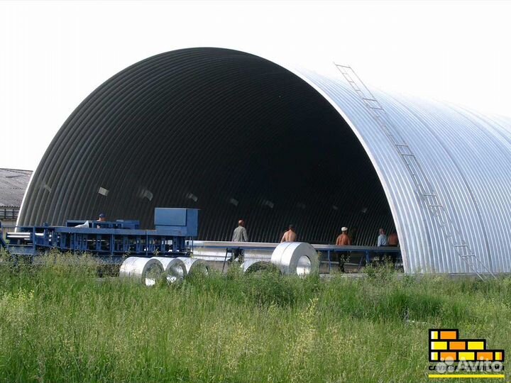 Ангар арочный новый с монтажом