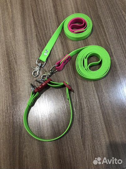 Поводок и ошейник для собак из Биотана