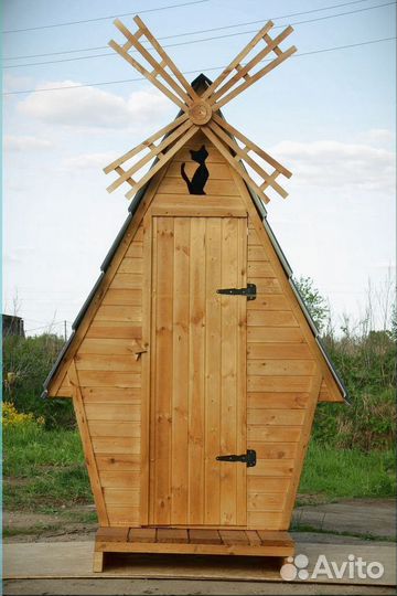 Дачный туалет деревянный Щ434
