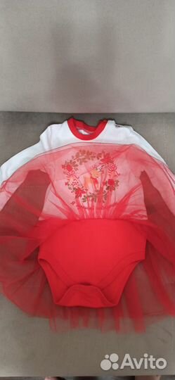 Новогоднее Платье-Боди 68-74 размер