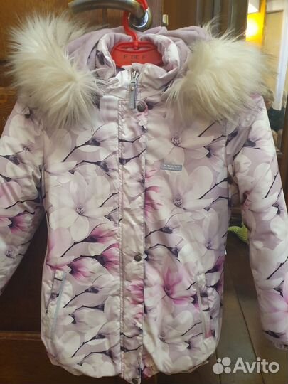 Куртка Kerry зимняя для девочки 134-140 как новая
