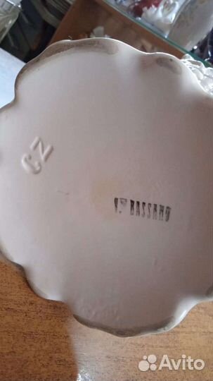 Итальянская винтажная ваза ручной работы