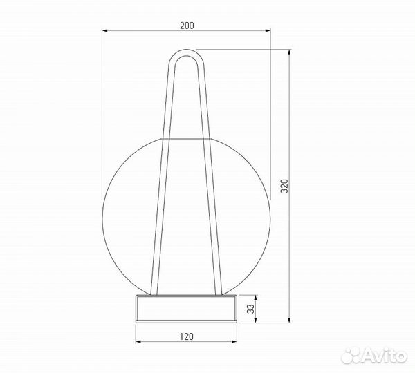 Настольная лампа декоративная Eurosvet Frasco 80507/1 синий