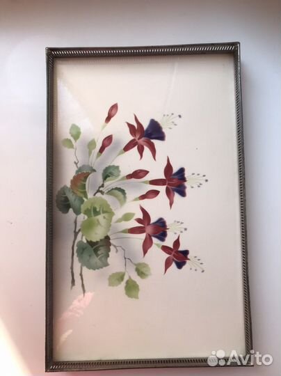 Поднос старинный. Антикварный. 38смх23.5см