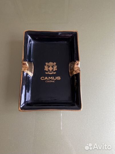 Фарфоровая пепельница Camus, металлическая San-Fra