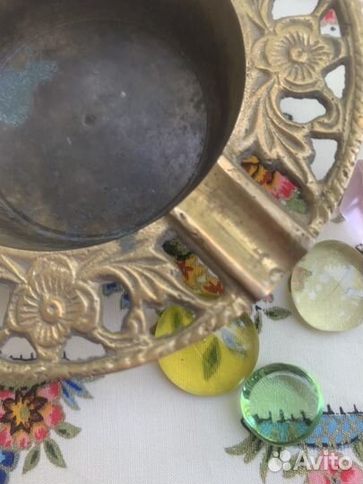 Пепельница латунь. Винтаж