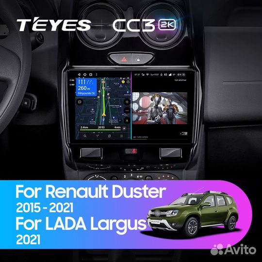 Магнитола Teyes CC3 2K 3/32 Renault Duster