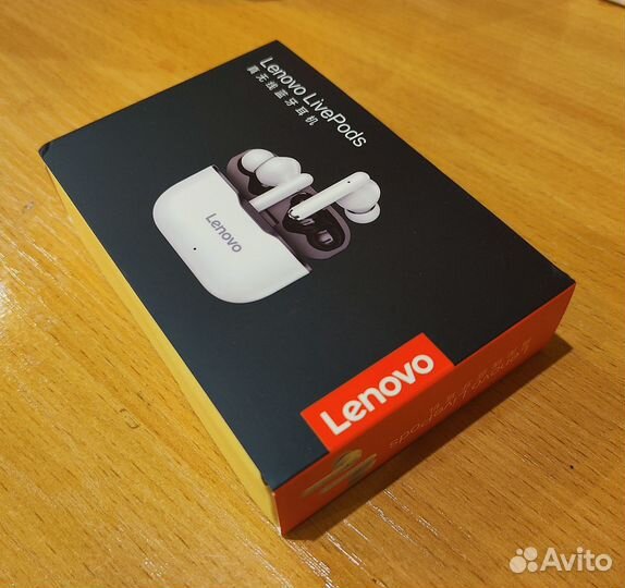 Lenovo LivePods беспроводные наушники, новые