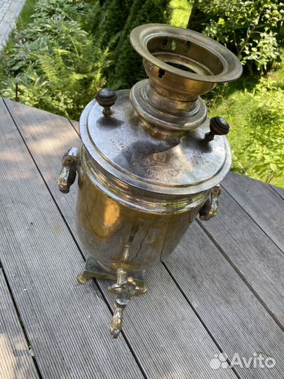 Угольный буфетный самовар с медалями