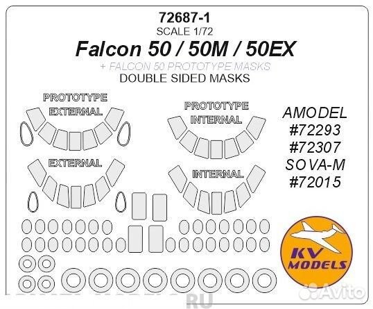 Маска KV Models 72687-1 '1/72
