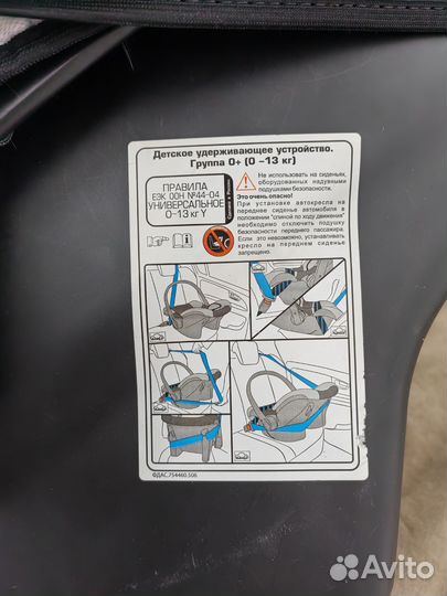 Детское автокресло 0+
